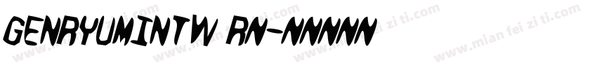 genryuminTW r样字体转换